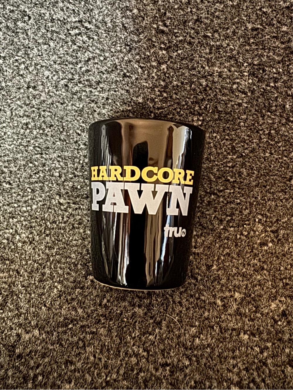 truTV Hardcore Pawn Ceramic Shot Glass Black Collectible